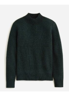 NWOT Ribbed wool mockneck sweater